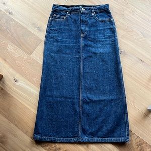 Authentic Y2K A.P.C. denim maxi skirt